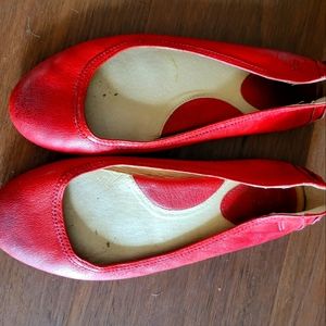 Frye Red Ballet Flats